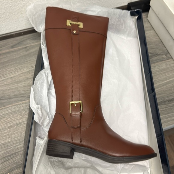 Karen Scott Womens Deliee 2 Zipper Round Toe Riding Boots - Picture 2 of 4